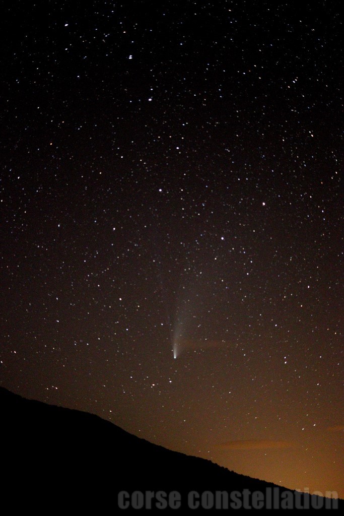 Cliché de la comète Neowise pris au col de Cardo le 22/07/2020​