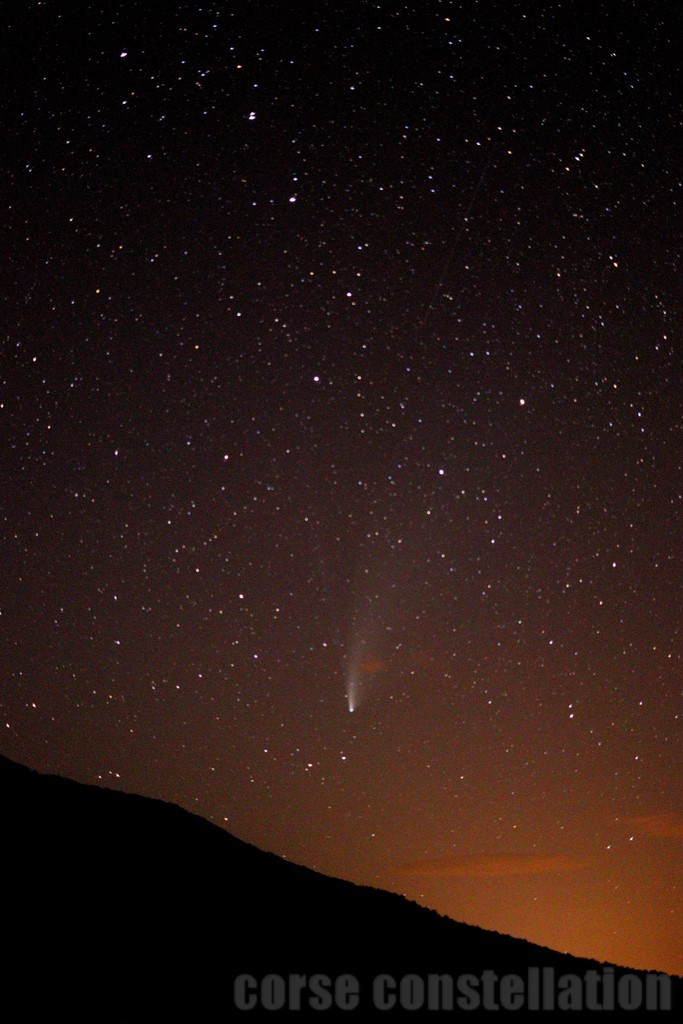 ​Cliché de la comète Neowise pris au col de Cardo le 22/07/2020